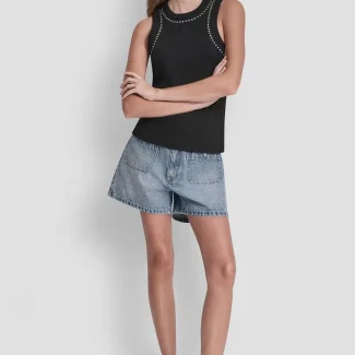 DKNY γυναικεία αμάνικη μπλούζα με τρούκς